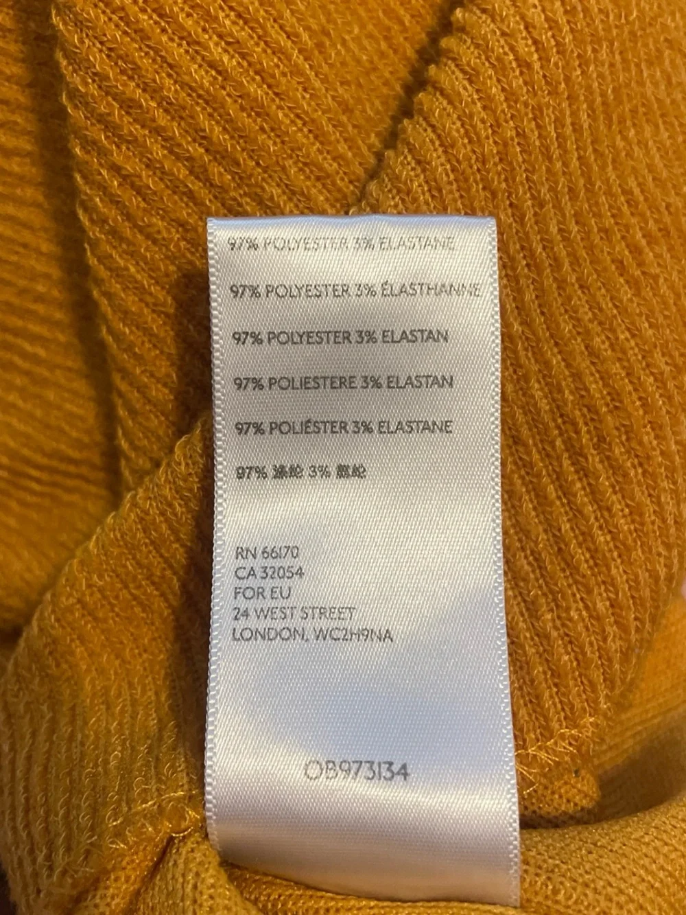 UO Yellow Cropped Knit Top